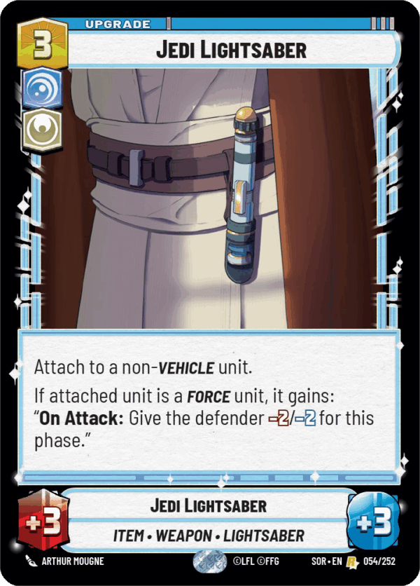 Jedi Lightsaber 054, Black Boarder, Foil, Englisch, NM